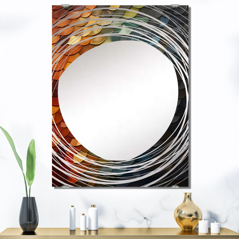 Adorno - Autre miroir mural abstrait, 40 po x 30 po