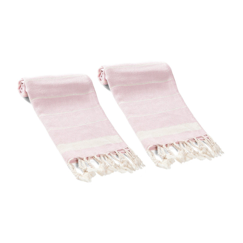 Ensemble de serviettes en coton turc 2 pièces Trinton, Rosé