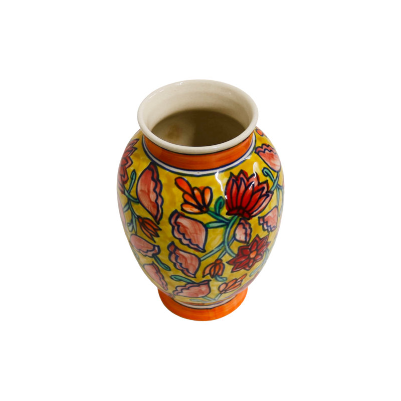 Vase en céramique multicolore Home & Manor