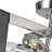 Valenzuela 4 Lamp Square Nickel Metal Semi-Flush