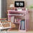 Home Office Computer Desk with Monitor Stand Keyboard Tray, 29.5 Inch Study Writing Desk Small PC Laptop Table with Storage Shelves