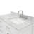 43'' Single Bathroom Vanity with Carrara Marble Top-85364419