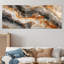 Ensemble de 5 décorations murales en dalle gris gris agate - marbre-2008445432
