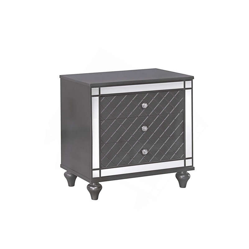 Table de chevet - Gris foncé