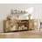 Scarlett Sideboard Cabinet With 2 Drawers, 4 Doors And 2 Open Shelves, Vintage Wood Grain Design, Buffet Cabinet With 8 Storages, Coffee Bar For Dinning Room, Kitchen, And Living Room, Oak, 105 Inch