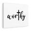 Worthy - Wrapped Canvas Print-1081709386
