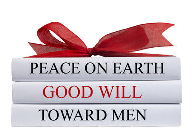 Peace On Earth Holiday Book Set, S/3