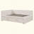 Upholstered L-Shaped Upholstered Daybed With Twin Size Pop Up Trundle And USB Ports-989603007