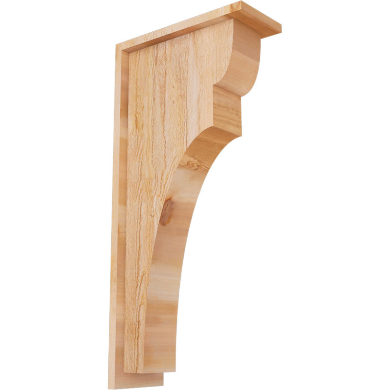 Yorkshire Yorktown avec plaque arrière, H 22 po x l 6 po x P 14 po, Cèdre rouge, Sciage brut