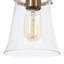 Strasburg 3-Light Seeded Glass Semi Flush Mount