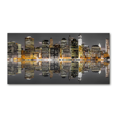 New York By Night - No Frame Print on Canvas