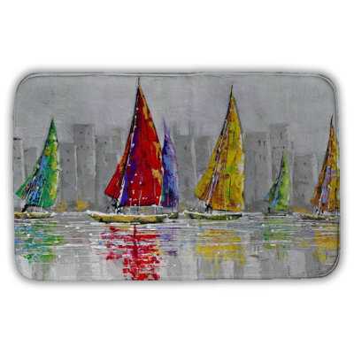 Ayushi Microfiber Non-Slip Bath Mat