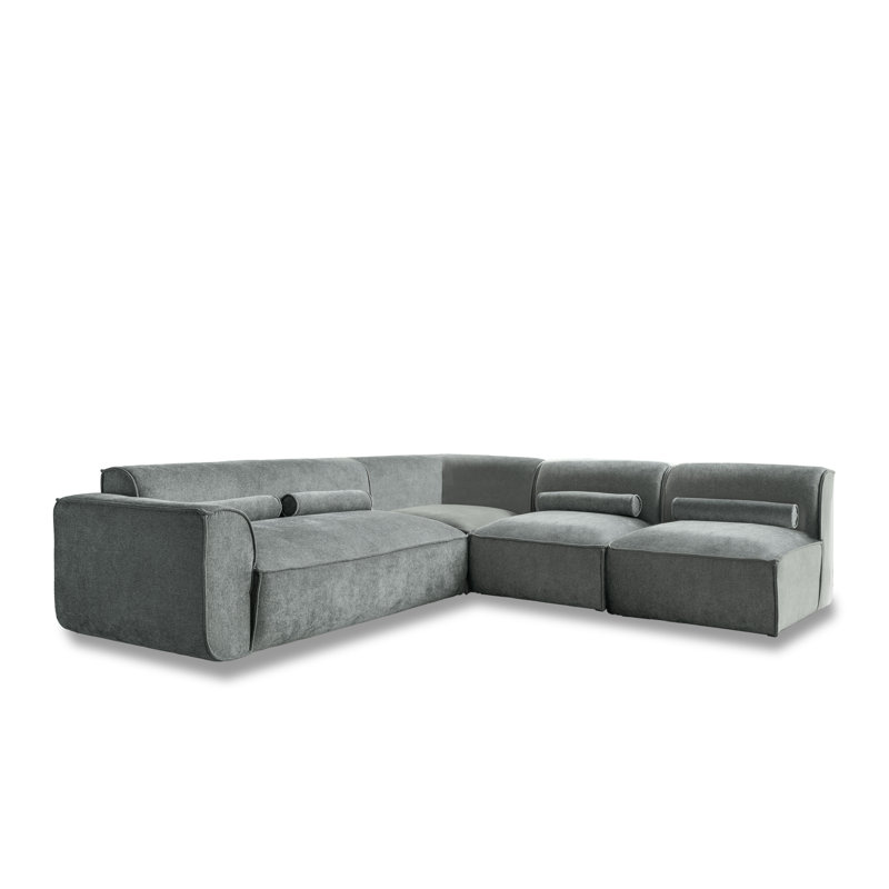 Flex Felix 6 Seater Corner Sofa , Right Hand Facing, Olive