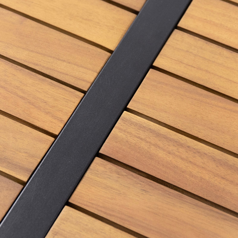 Iron Frame Corner With Wood And Water- Liners Cushion Slats Construction, Cream
