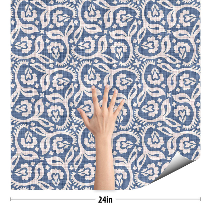 Isaia Peel & Stick Geometric Tile, 102" L x 24" W
