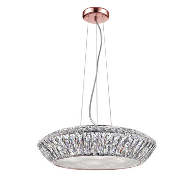 5 - Light LED Crystal Pendant