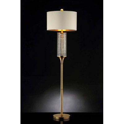 62.25-Inch Pluviam Crystal Floor Lamp