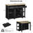 47 Inch Kitchen Island With Extendable Dining Table(No Include Stool)