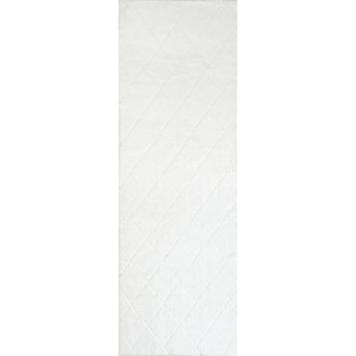 Amy SuperiorWash Casual Faux Rabbit Machine Washable Area Rug