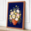 Cheerful Terracotta Blooms Botanical - Wrapped Canvas-363295620-363295628