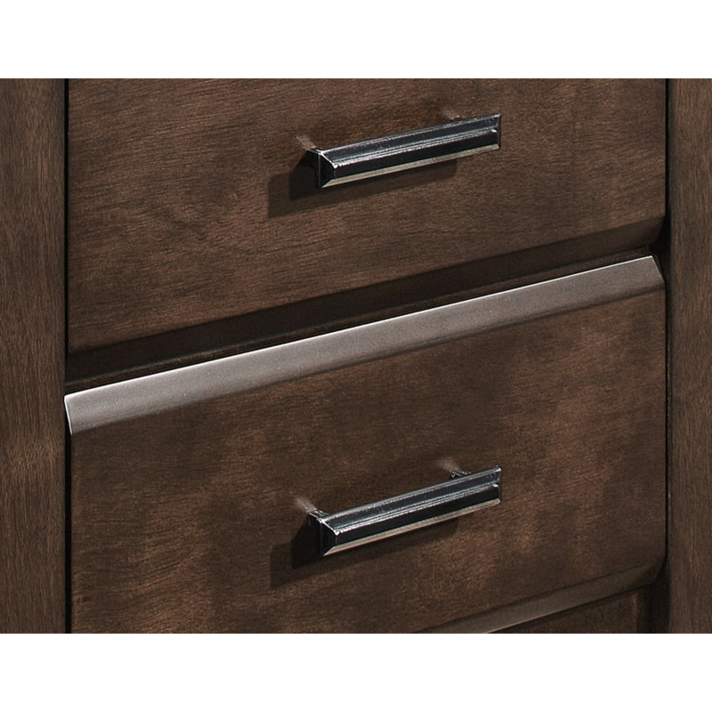 Mobilier de chambre à coucher contemporain - Table de chevet 2 tiroirs avec poignées bronze industriel - Armoire de chevet colorée 2 tiroirs moderne