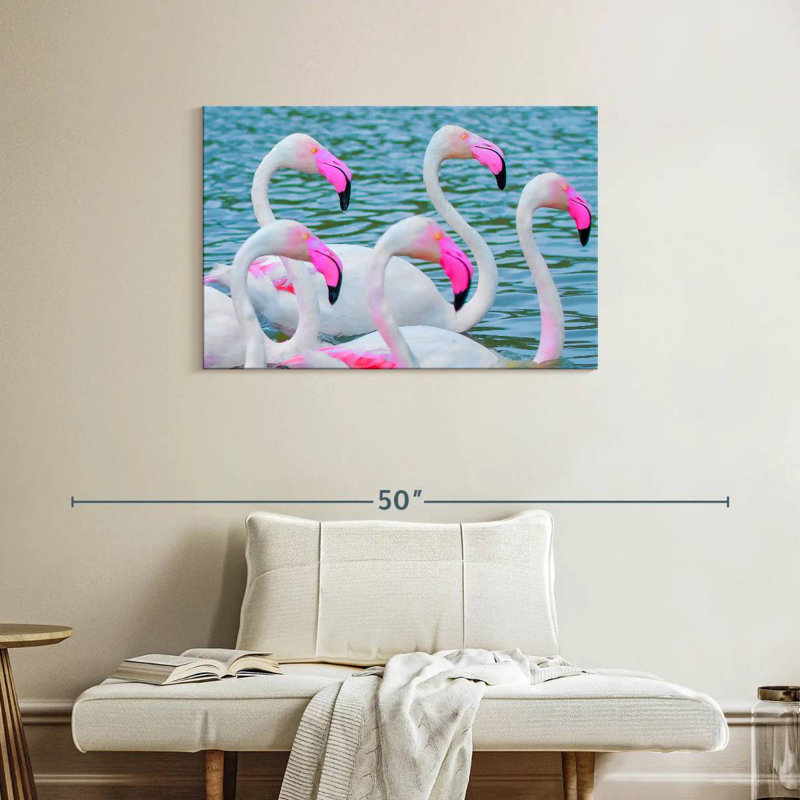 Flamants roses Brampt, H 24 po x l 36 po