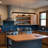 4-Light Modern Matte Black Linear Pendant Chandelier with Textured Glass Shade - Dimmable LED Kitchen Island Light for Dining Room & Hallway