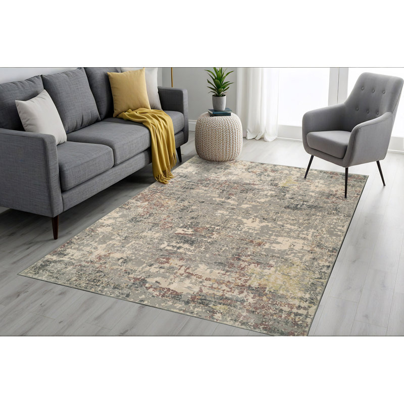 Maurin Abstract Indoor Rug, Rectangle 2' x 3'11"