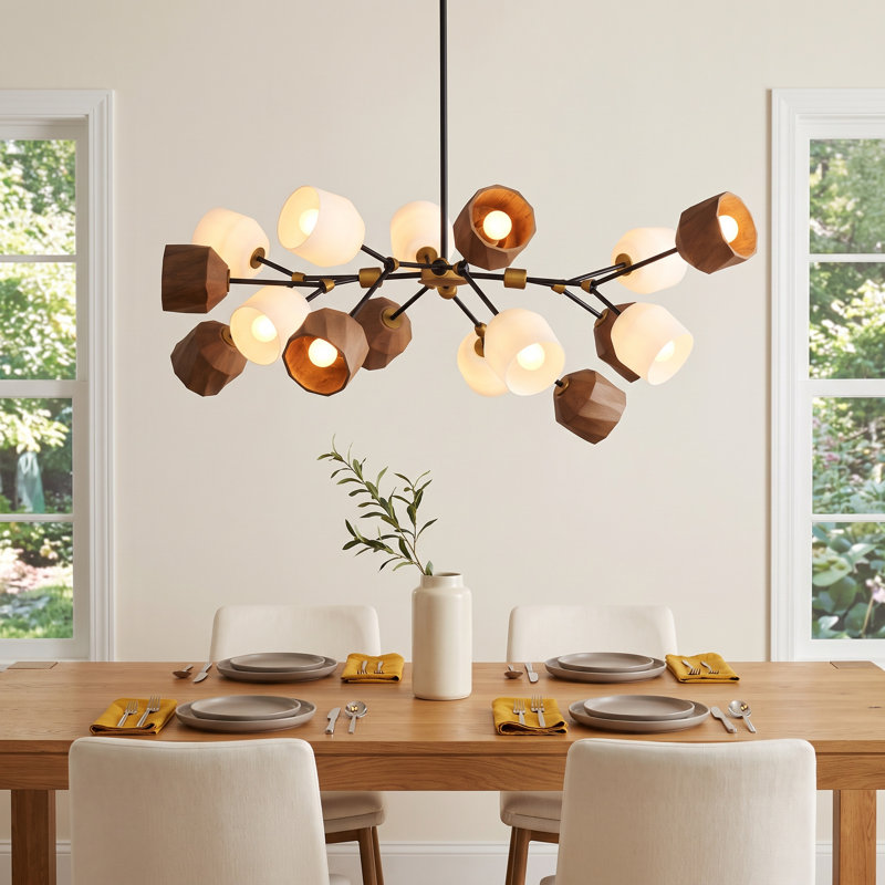 Mirielle 16 - Light Steel Dimmable Modern Linear Chandelier