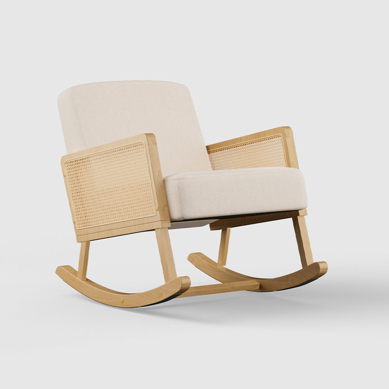 Linen Rocking Chair
