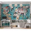Peel & Stick Kids Wall Mural - World Map With Animals-371120947
