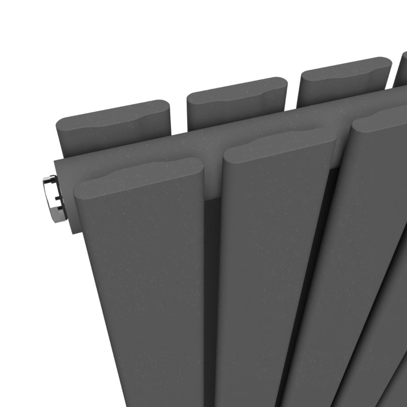 Designer Radiator, Grey, 62cm H x 13cm W x 3cm D