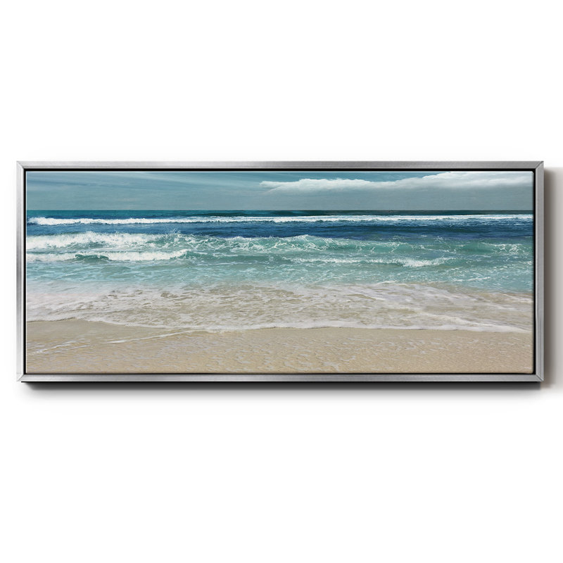 Toile encadrée de qualité supérieure Symphony Of The Sea - prête à être accrochée, H 8 po x l 20 po x P 1,5 po