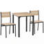 Ensemble de table de salle à manger pour 2 personnes HOMcom, table de cuisine moderne et chaises, ensemble de salle à manger pour coin-repas, petit espace, appartement, peu encombrant
