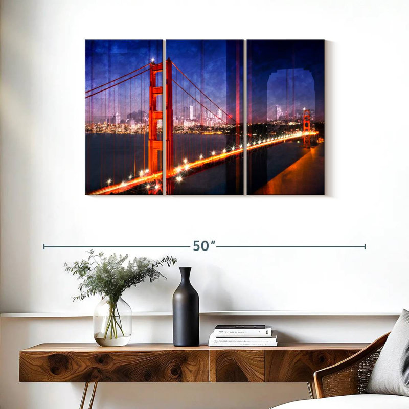 Lilie Golden Gate Bridge Composing, 24" H x 38" W