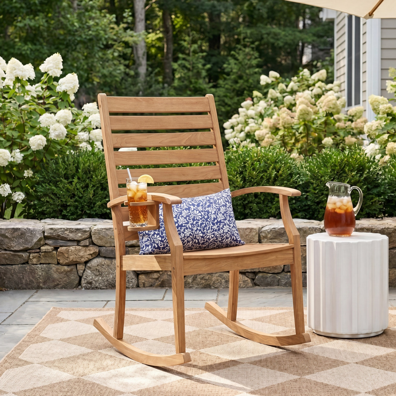 Cairnbrook Teak Patio Rocking Chair