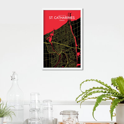 St. Catharines City Map, impression