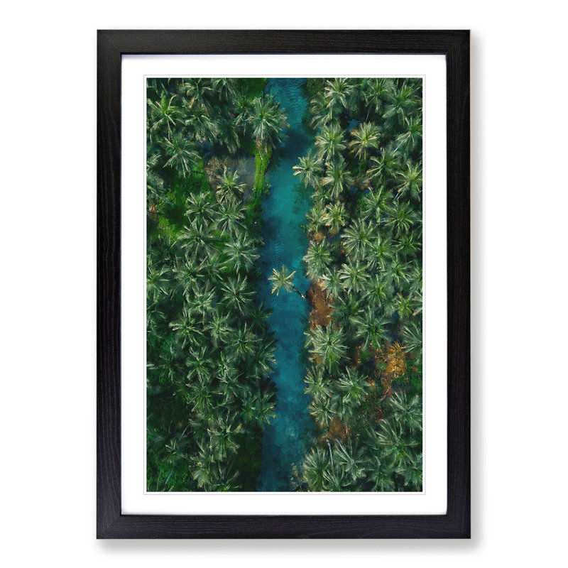 Above Dapa in the Philippines - Picture Frame Graphic Art, 36cm H x 27cm W x 2cm D, Black Framed