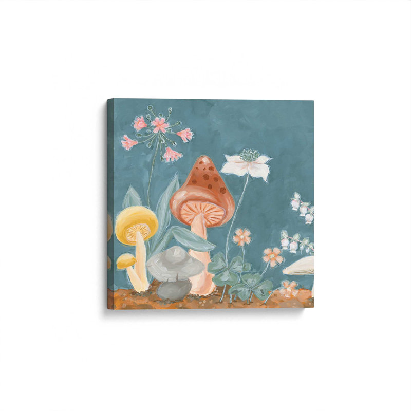 «Honey Bloom Mushroom» par Hollihocks, reproduction d'art, Toile tendue, L 36 x H 36, Ne s’applique pas