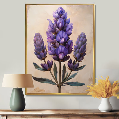 Mauve vert lilas Blooms II - lilas, art mural