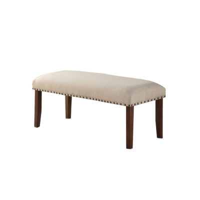 Banc rembourré en similicuir Lativia
