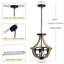 Lustre empire à 4 lumières avec accents en fer forgé Aliee