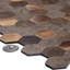 Carrelage mural nid d'abeille en métal 11,25 po x 11,25 po-51974567