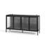 Vaisselier lumineux 60 "avec 4 portes en verre mosaïque