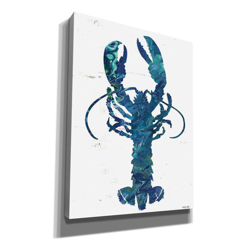 " Bright Lobster Blue " by Cindy Jacobs, 16" H x 12" W x 0.75" D