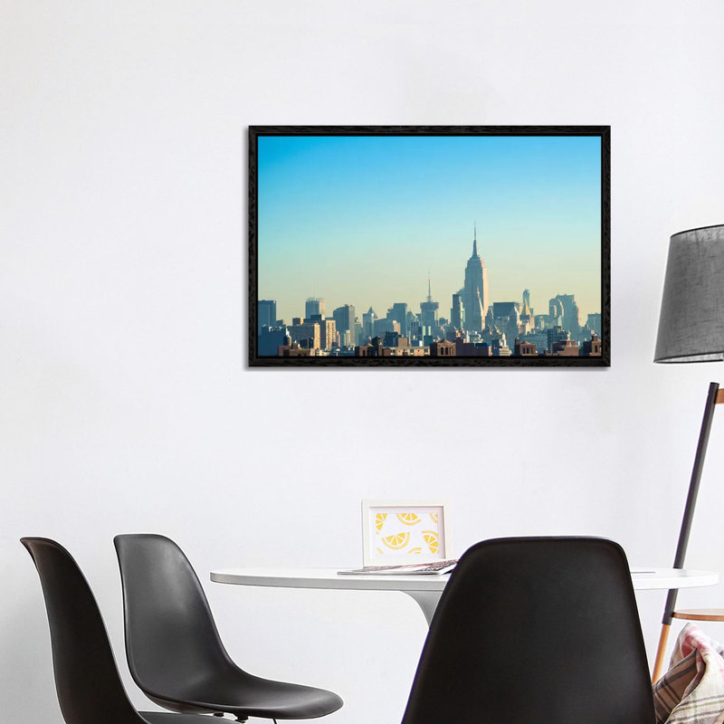 NYC Silhouettes II by Sonja Quintero - Gallery-Wrapped Canvas Giclée on Canvas, Black Floater Frame, 101.6 cm H x 66.04 cm W