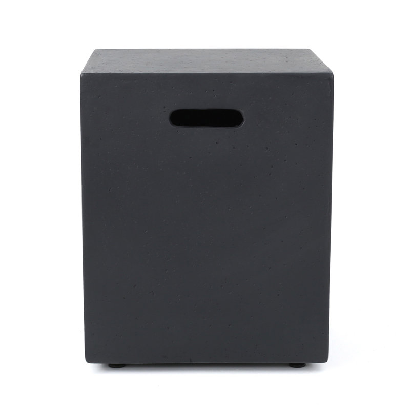 Fen Square Fire Pit Table, Dark Gray