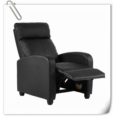 Fauteuil inclinable pour salon Massage fauteuil inclinable Home Cinéma Canapé Fauteuil de lecture Canapé simple Fauteuil inclinable moderne Easy Lounge avec dossier rembourré en similicuir