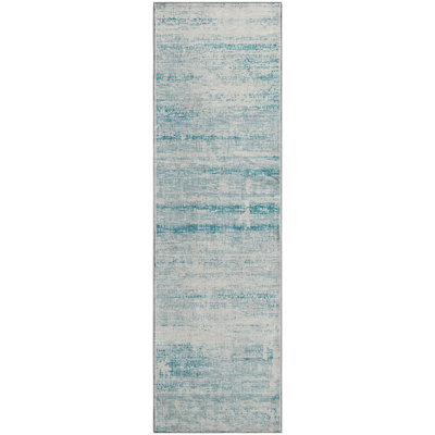 Premium Machine Washable Gerardo Teal Rug
