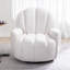 Fauteuil pivotant capitonné Broderic Petal-1875941638